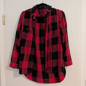 Red & Black Madewell Fleece (Buffalo Check)
